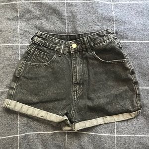 High Waisted Mom Jean Shorts